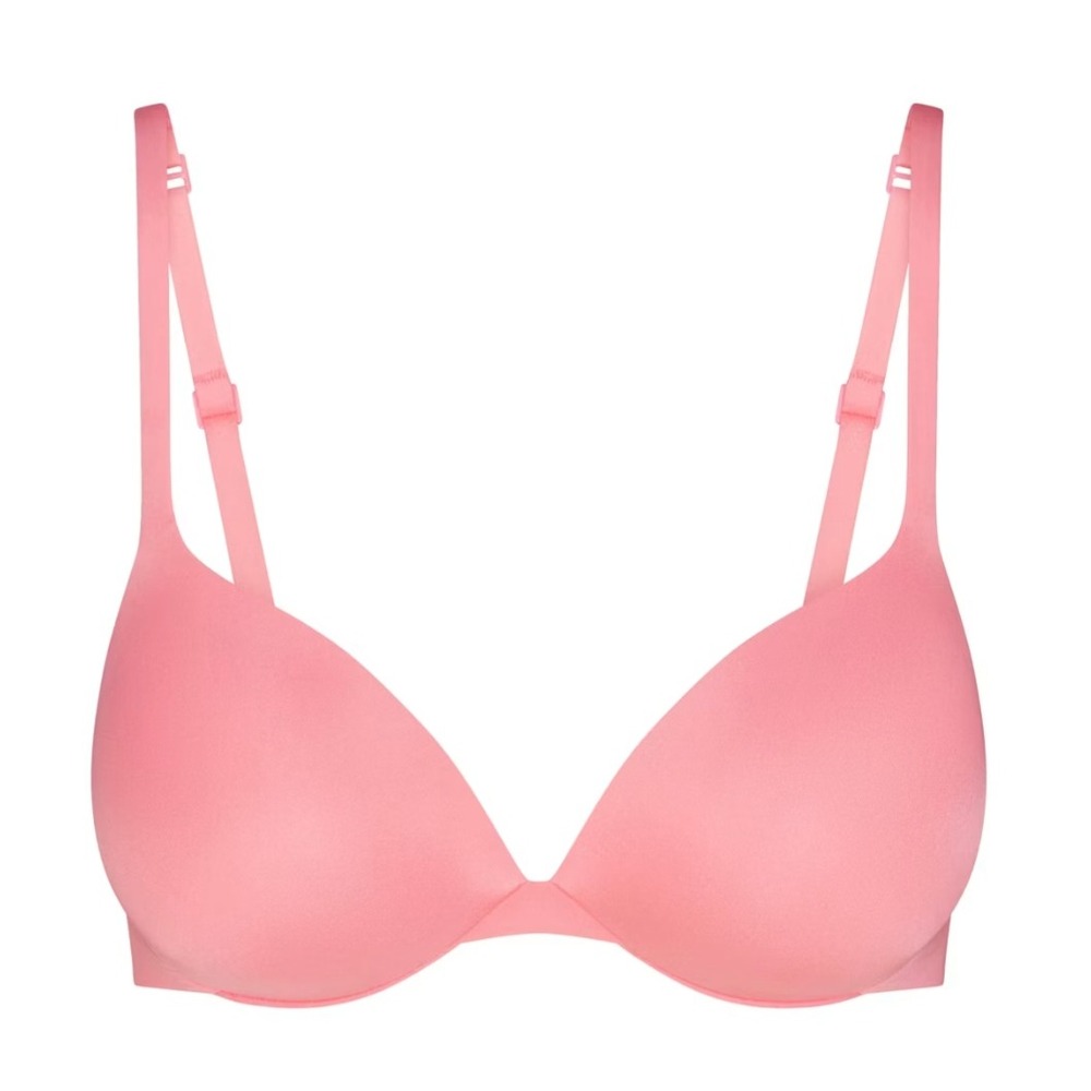 Skims Ultimate Push Up Plunge Bra Melon Pink BA-PLG-9214 36D